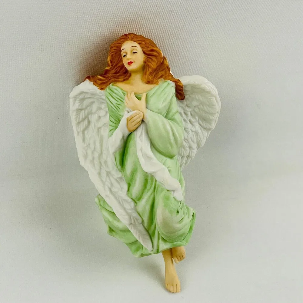 Hallmark Angel of‎ Faith Keepsake Ornament Porcelain Dated 2001